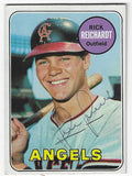 Autographed RICK REICHARDT California Angels 1969 Topps Card