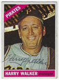Autographed HARRY WALKER Pittsburgh Pirates 1966 Topps Card