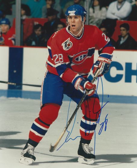 Autographed ERIC DESJARDINS 8X10 Montreal Canadiens Photo