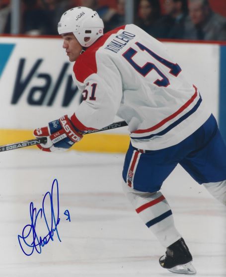 Autographed ANDREI KOVALENKO 8X10 Montreal Canadiens Photo