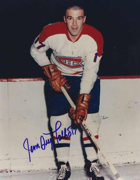 Autographed JEAN GUY TALBOT 8X10 Montreal Canadiens Photo