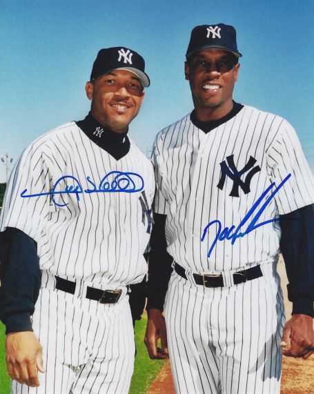 AUTOGRAPHED GARY SHEFFIELD and DOC GOODEN 8x10 New York Yankees Photo