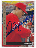 Autographed DALE MURPHY Philadelphia Phillies 1993 Upper Deck Card