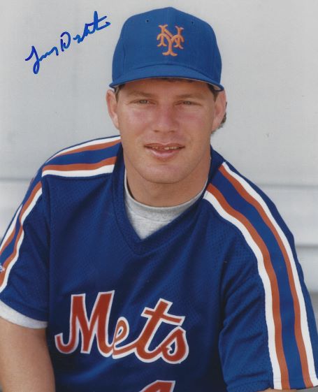 AUTOGRAPHED LENNY DYKSTRA 8X10 New York Mets photo