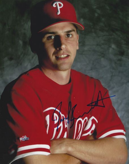 AUTOGRAPHED JOEL BENNETT 8X10 Philadelphia Phillies Photo