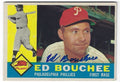 Autographed 1960 ED BOUCHEE  Philadelphia Phillies Topps Card