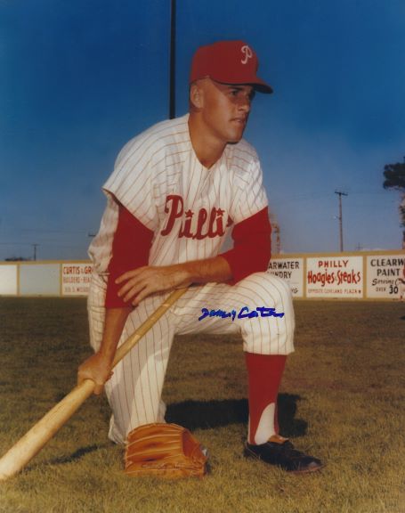 AUTOGRAPHED Danny Cater 8X10 Philadelphia Phillies Photo