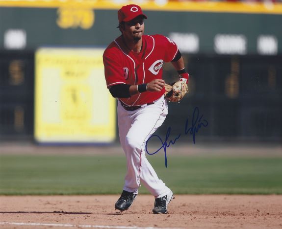 AUTOGRAPHED JUAN CASTRO 8X10 Cincinnati Reds Photo