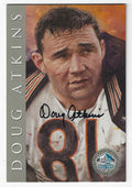 Autographed DOUG ATKINS Chicago Bears Ron Mix Hall of Fame Postcard with COA