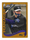 Autographed BUDDY BELL Colorado Rockies 2002 Topps Card