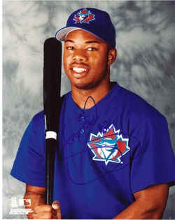 SIGNED photo SHANNON STEWART #2 Toronto Blue Jays