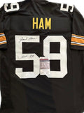 Autographed Jack Ham Pittsburgh Custom Jersey with JSA COA