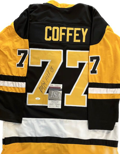 Autographed Paul Coffey Pittsburgh Custom Jersey - with JSA COA