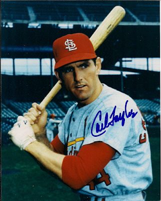 AUTOGRAPHED CARL TAYLOR St. Louis Cardinals photo