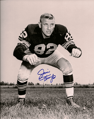 Autographed JIM TEMP 8x10 Green Bay Packers Photo