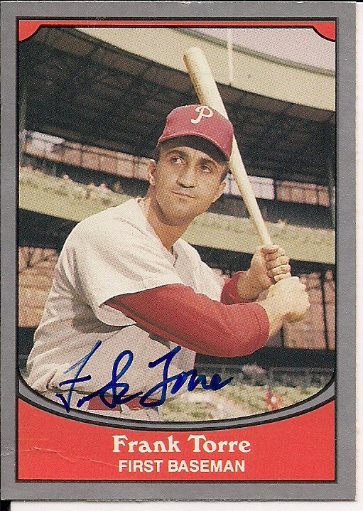 Signed FRANK TORRE Pacific Legends Card