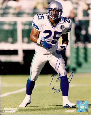 Autographed REGGIE TOUNGE Seattle Seahawks photo