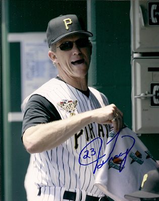 AUTOGRAPHED  photo JIM TRACY - Pittsburgh Pirates