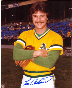 AUTOGRAPHED SIGNED photo TOM UNDERWOOD Oakland A's