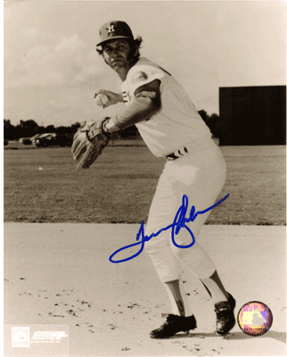 AUTOGRAPHED TOMMY HELMS 8x10 Houston Astros Photo
