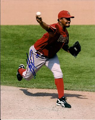 Autographed JOSE VALVERDE Arizona Diamondbacks Photo