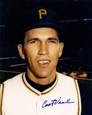 AUTOGRAPHED COOT VEAL 8x10 Pittsburgh Pirates Photo