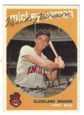Autographed 1959 MICKEY VERNON Cleveland Indians Topps Card