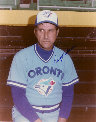 SIGNED photo HARRY WARNER Toronto Blue Jays