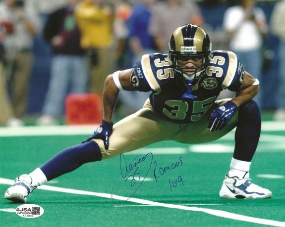 AUTOGRAPHED AENEAS WILLIAMS 8x10 St Louis Rams Photo JSA