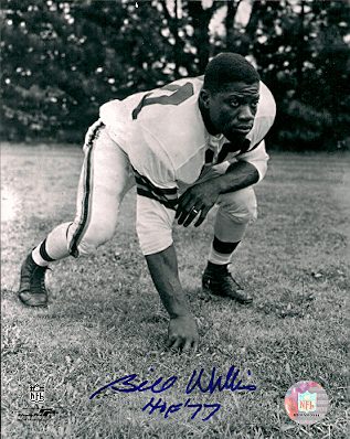 Autographed BILL WILLIS 8x10 Cleveland Browns photo