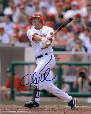 Autographed JOSH WILSON Washington Nationals Photo