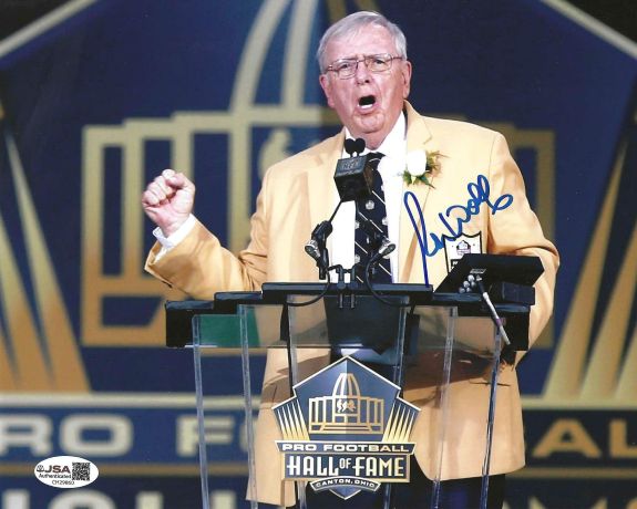 Autographed RON WOLF 8X10 Green Bay Packers Photo JSA