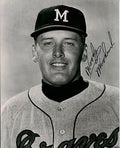 AUTOGRAPHED  WOODY WOODWARD Milwaukee  Braves