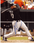 SIGNED photo VERNON WELLS #4 Toronto Blue Jays