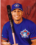 SIGNED photo VERNON WELLS #5 Toronto Blue Jays