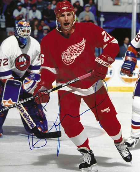 Autographed RAY SHEPPARD 8X10 Detroit Red Wings Photo