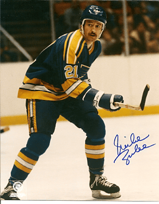 Autographed MIKE ZUKE St. Louis Blues Photo