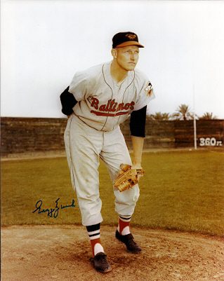 AUTOGRAPHED GEORGE ZUVERINK 8x10 Baltimore Orioles Photo