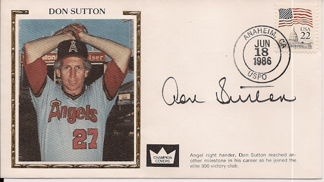 Autographed DON SUTTON Cachet Cover