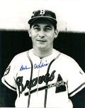 AUTOGRAPHED SIGNED photo BOB ADDIS Boston  Braves