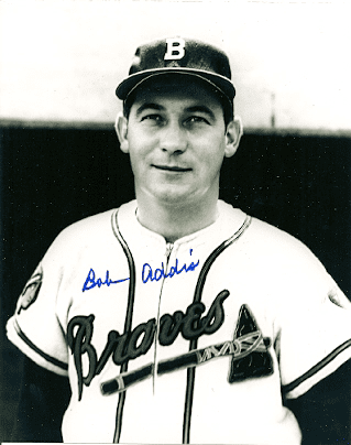 AUTOGRAPHED SIGNED photo BOB ADDIS Boston  Braves