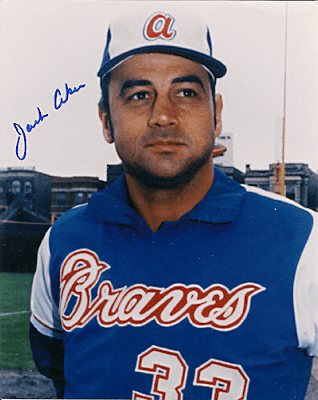 AUTOGRAPHED SIGNED photo JACK AKER Atlanta  Braves