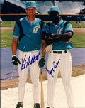 AUTOGRAPHED photo KURT ABBOTT & JERRY BROWNE Florida Marlins