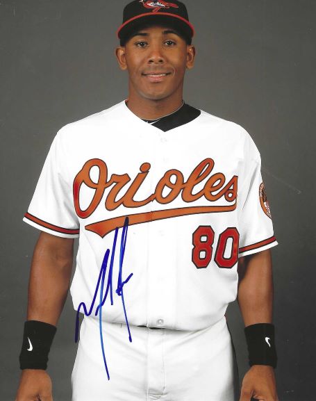 AUTOGRAPHED MIGUEL ABREU 8X10 Baltimore Orioles Photo