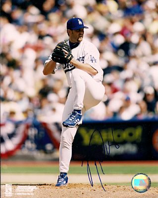 AUTOGRAPHED TERRY ADAMS Los Angeles Dodgers photo