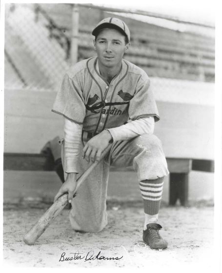 AUTOGRAPHED BUSTER ADAMS 8x10 St. Louis Cardinals photo