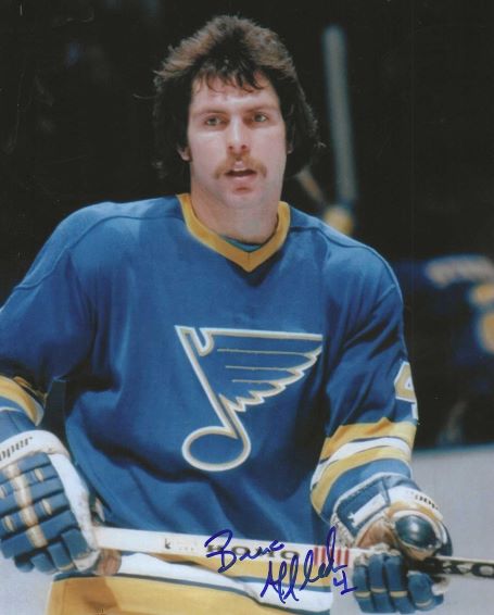 Autographed BRUCE AFFLECK 8x10 St. Louis Blues Photo