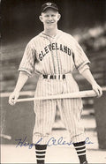 Autographed HUGH ALEXANDER Cleveland Indians BW Rowe Post Card