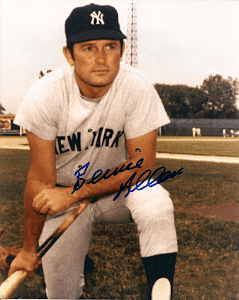 AUTOGRAPHED  BERNIE ALLEN 8X10  New York Yankees Photo