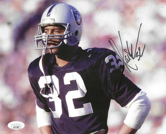 Autographed  MARCUS ALLEN 8X10 Oakland Raiders photo JSA